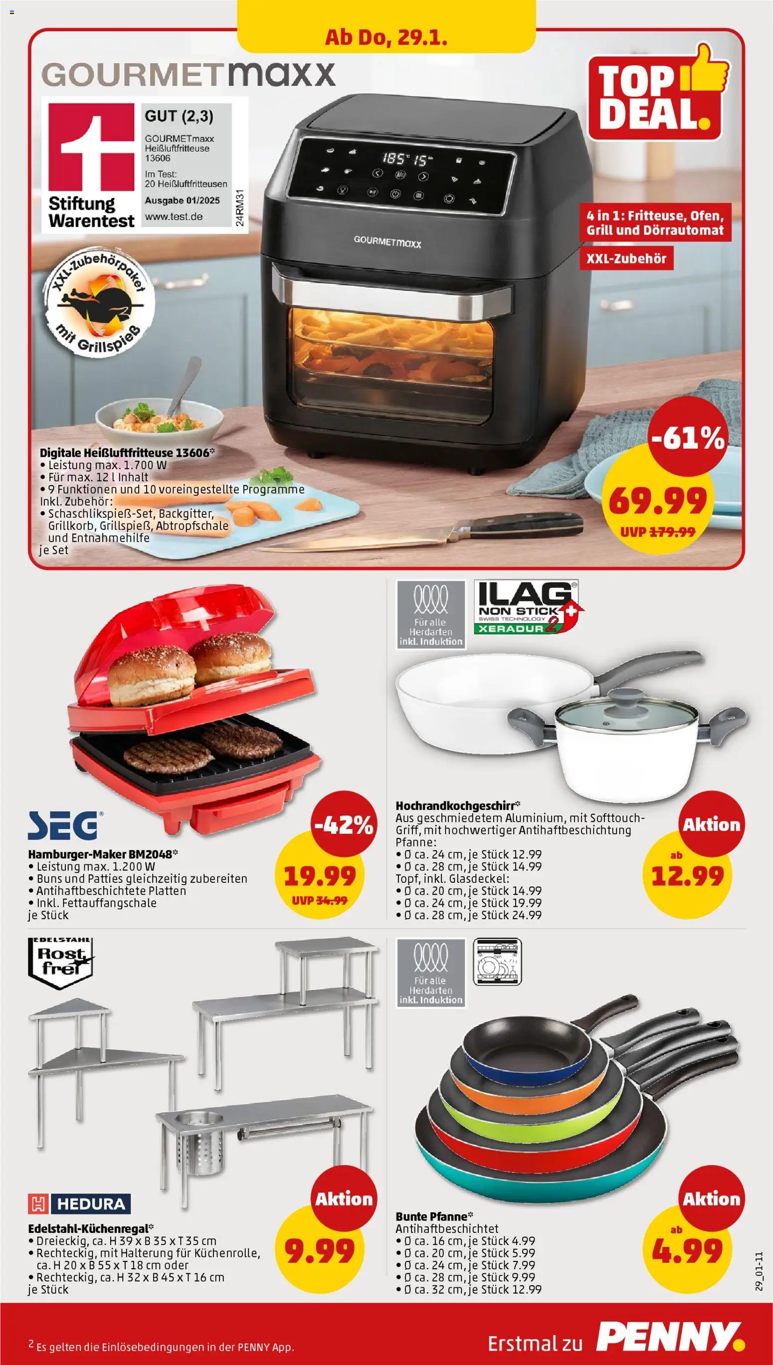 Penny Prospekt 	 – gültig ab 26.01.2026 | Seite: 31 | Produkte: Grill, Heißluftfritteuse