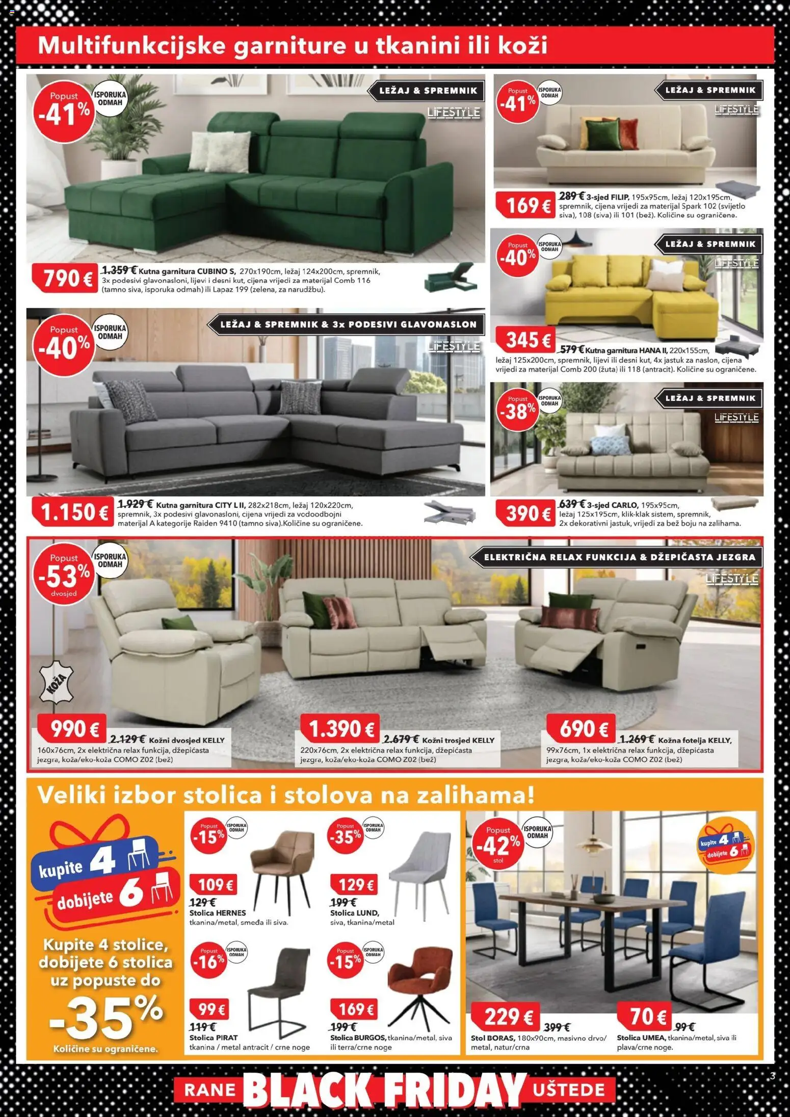 Harvey Norman katalog | vrijedi od 04.11.2025 | Stranica: 3 | Proizvodi: Jastuk, Stol, Stolica, Kutna garnitura