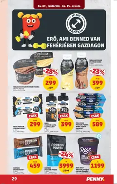 RIOS HIGH PROTEIN DOUBLE COCOA JÉGKRÉM*, 500 ml - amely érvényes a következő dátumtól: 09.04.2026 | Oldal: 33