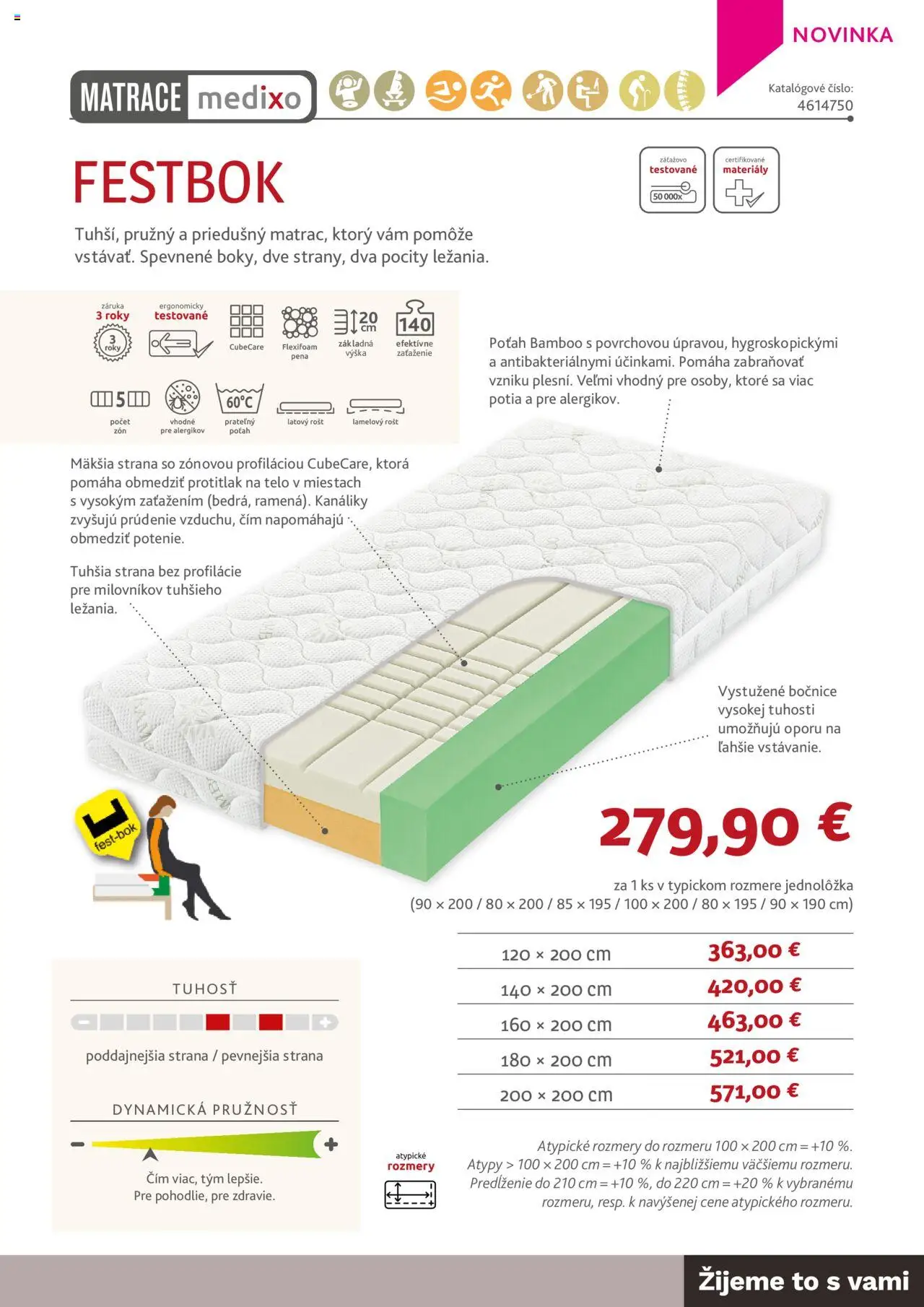 Nové ASKO nábytok akcie – leták je platný od 05.06.2025 | Strana: 21 | Produkty: Matrace, Rošt