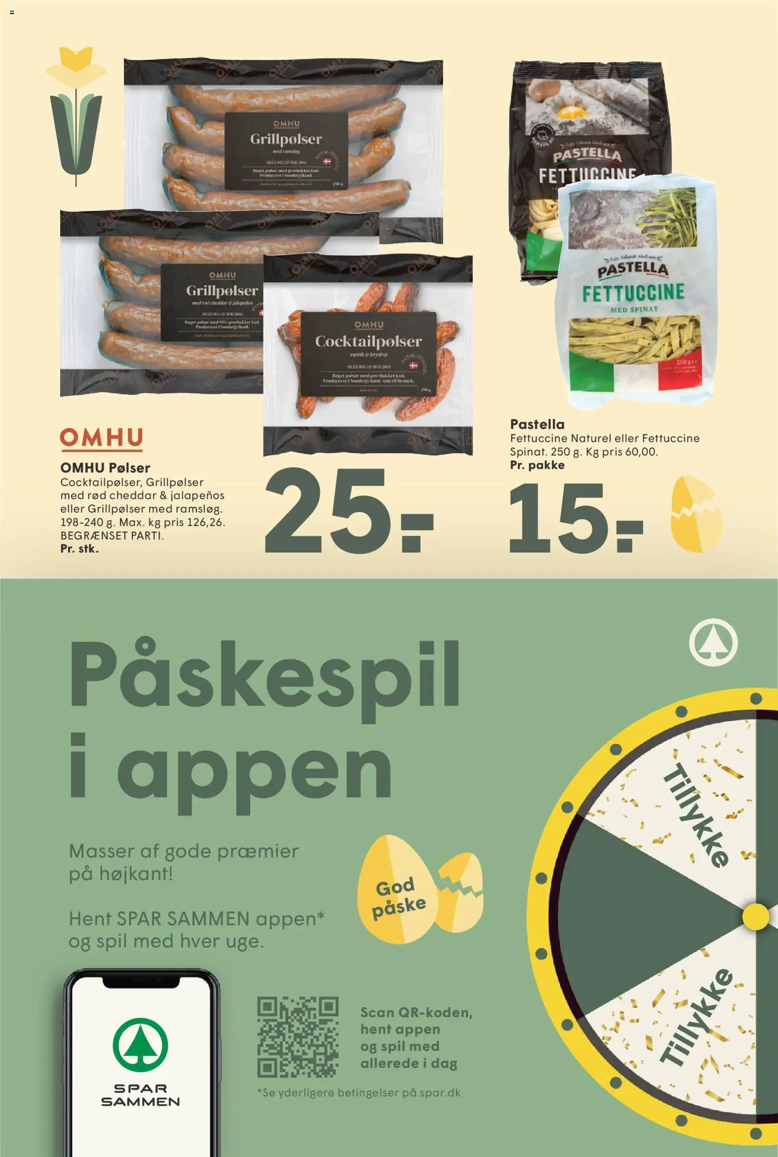 Spar tilbudsavis – gyldig fra 20.03.2026 | Side: 13 | Produkter: Cheddar, Pølser, Cocktailpølser, Spinat