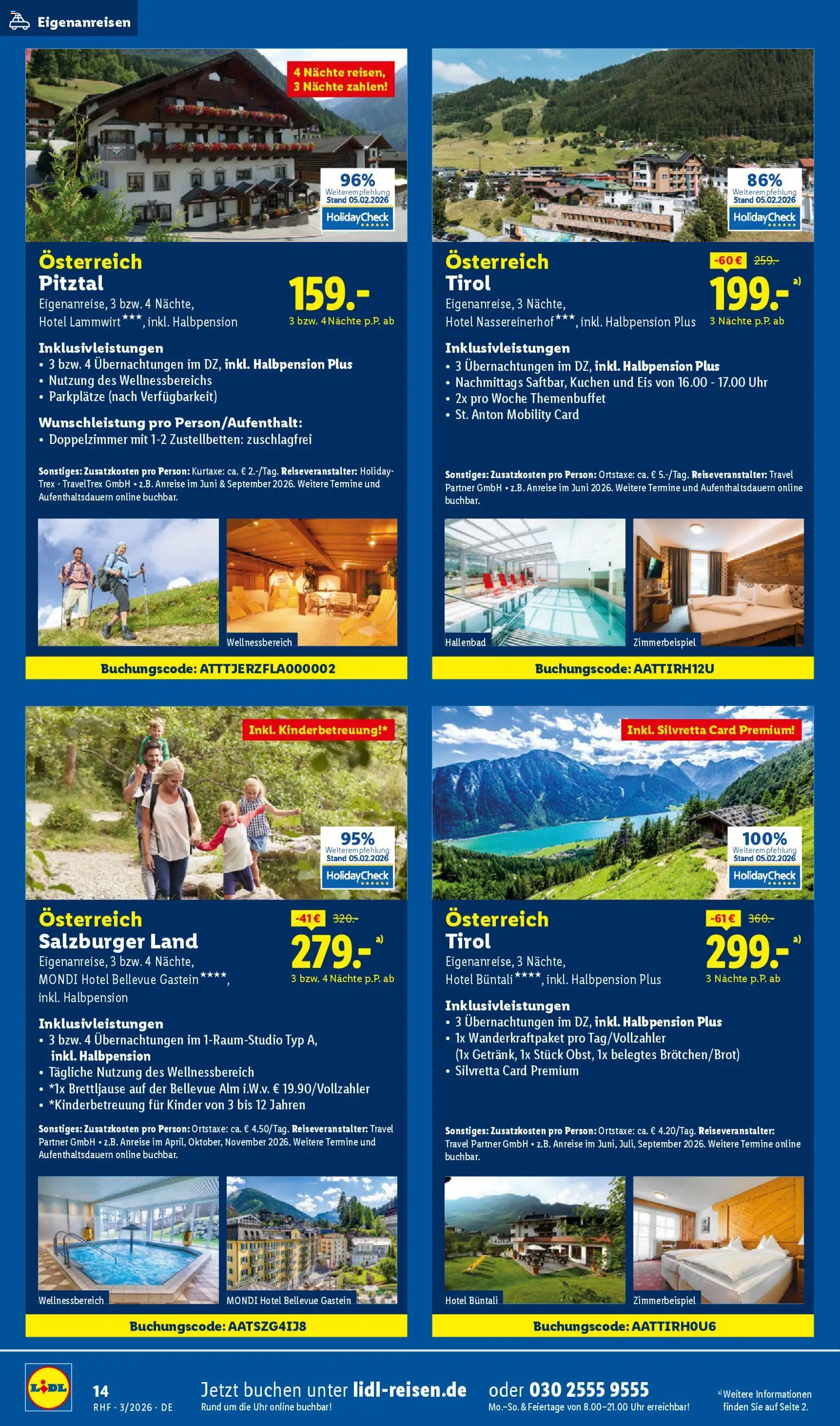 Lidl Reisen Prospekt 	 – gültig ab 28.02.2026 | Seite: 14 | Produkte: Kuchen, Eis, Uhr