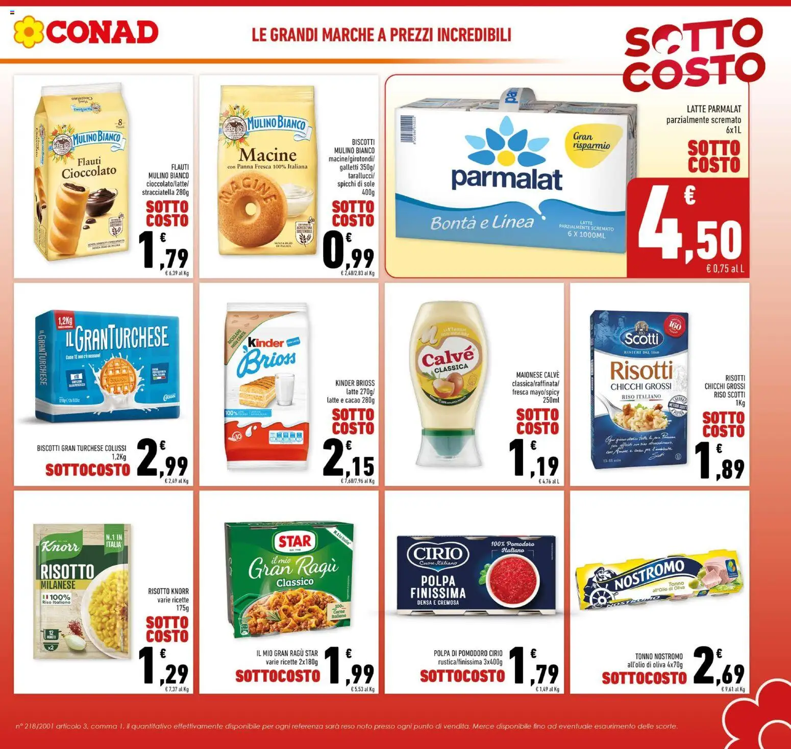 Volantino Conad del 29.01.2026 | Pagina: 3 | Prodotti: Olio, Ragú, Tonno, Stracciatella