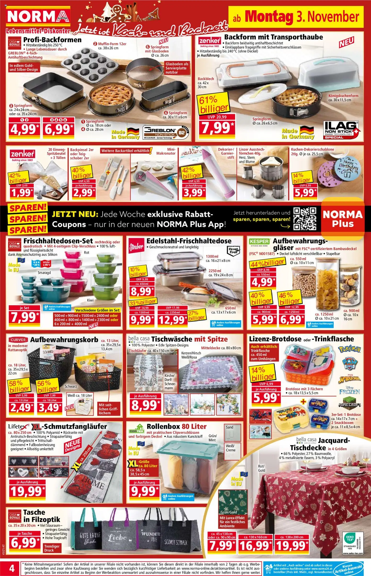 Norma Flugblatt gültig ab 03.11.2025 | Seite: 5 | Produkte: Kiwi, Tasche, Gewicht, Creme