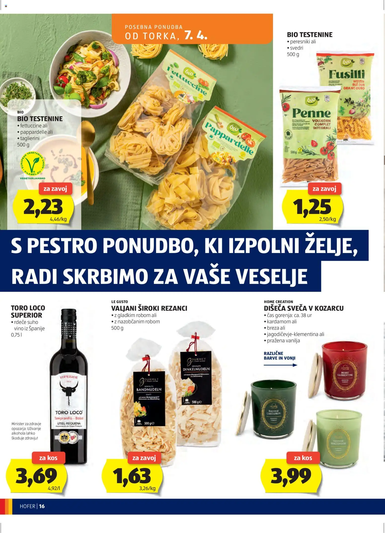 Hofer SI katalog | vrijedi od 01.04.2026 | Stranica: 16