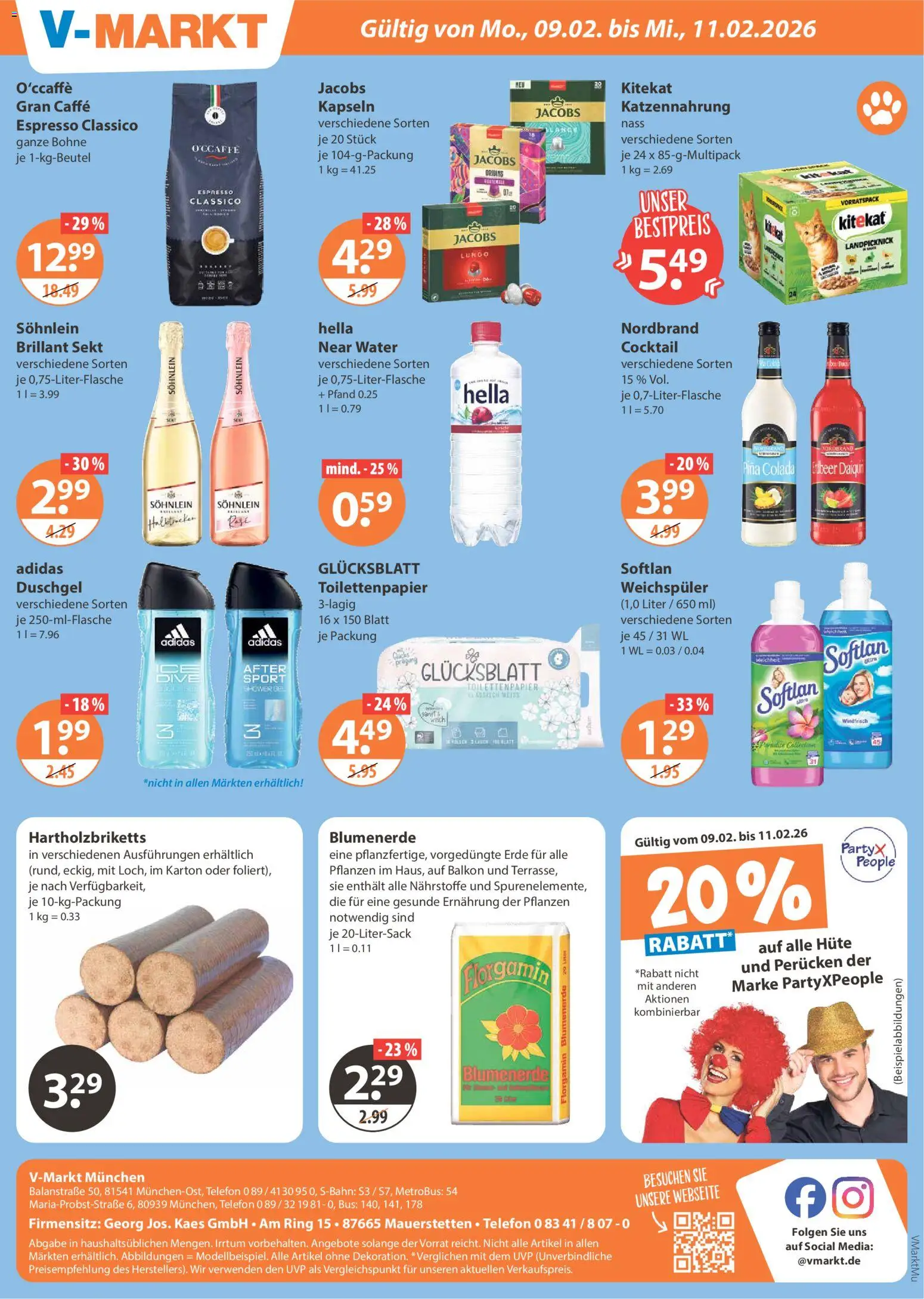 V-Markt - München – gültig ab 05.02.2026 | Seite: 24 | Produkte: Sekt, Blumenerde, Weichspüler, Toilettenpapier