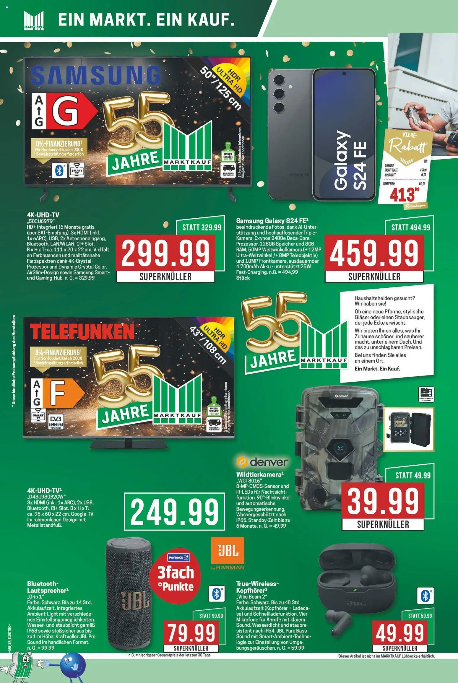 Marktkauf Prospekt 	 – gültig ab 16.02.2026 | Seite: 18 | Produkte: Samsung, Wasser, Kopfhörer