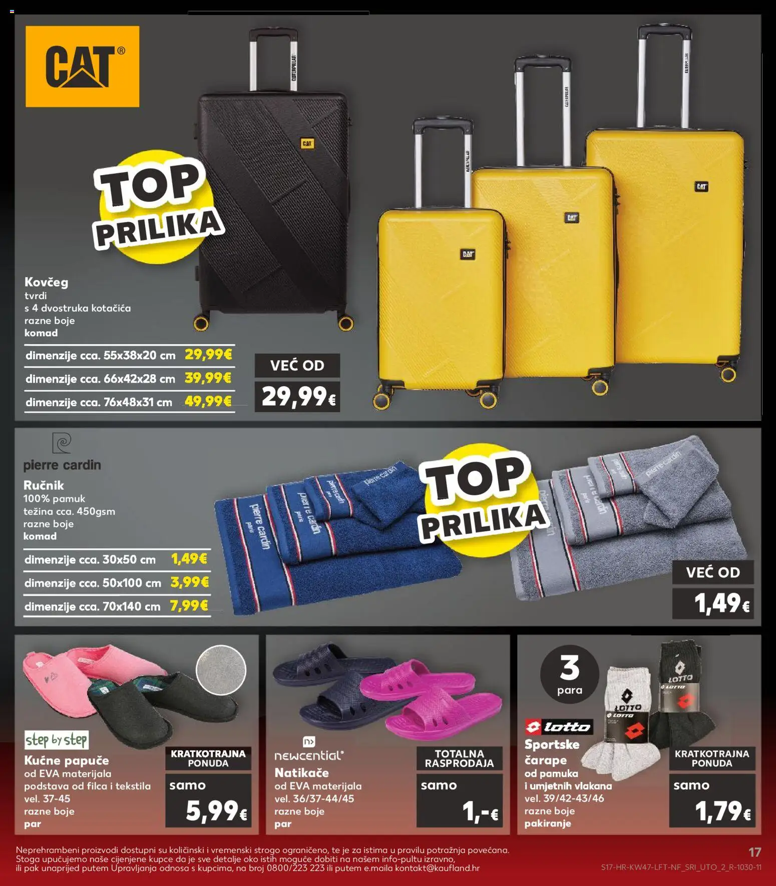 Kaufland katalog | vrijedi od 19.11.2025 | Stranica: 17 | Proizvodi: Natikače, Ručnik, Čarape, Papuče