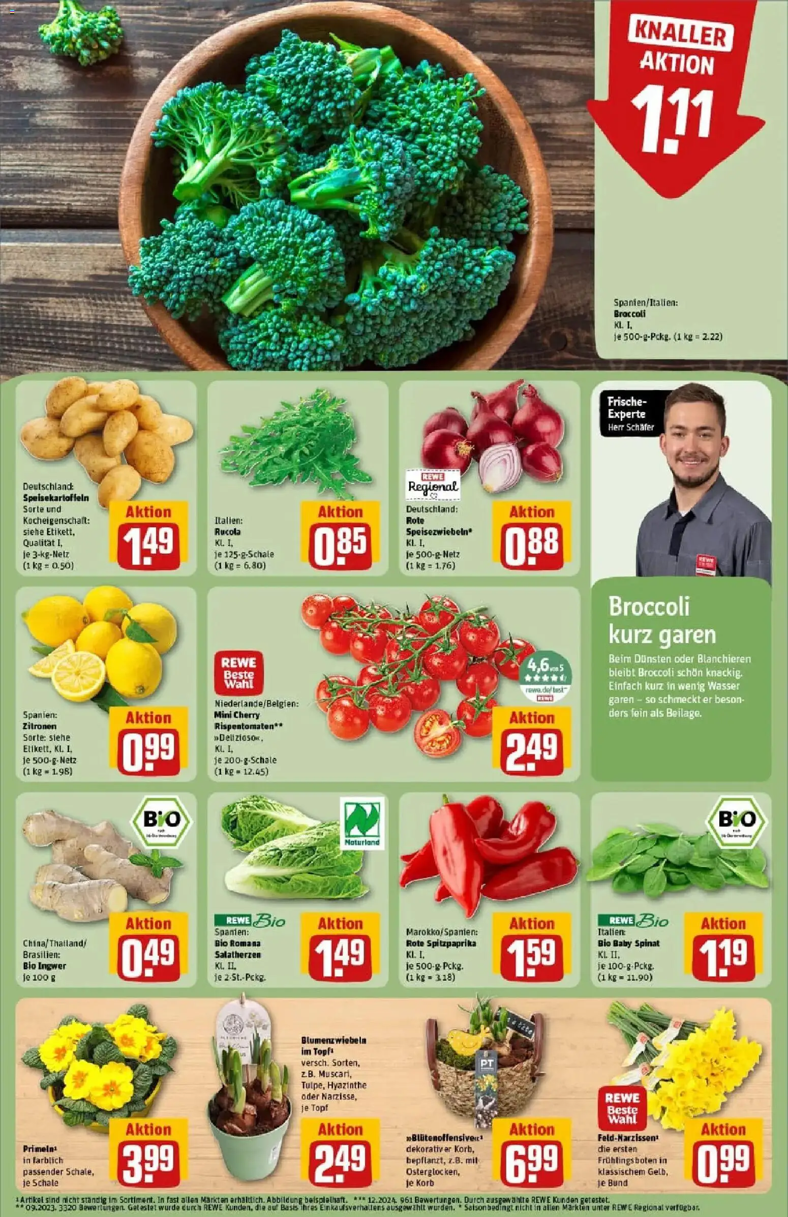 Rewe prospekt Michelstadt	 – gültig ab 26.01.2026 | Seite: 7 | Produkte: Rucola, Korb, Wasser, Zitronen