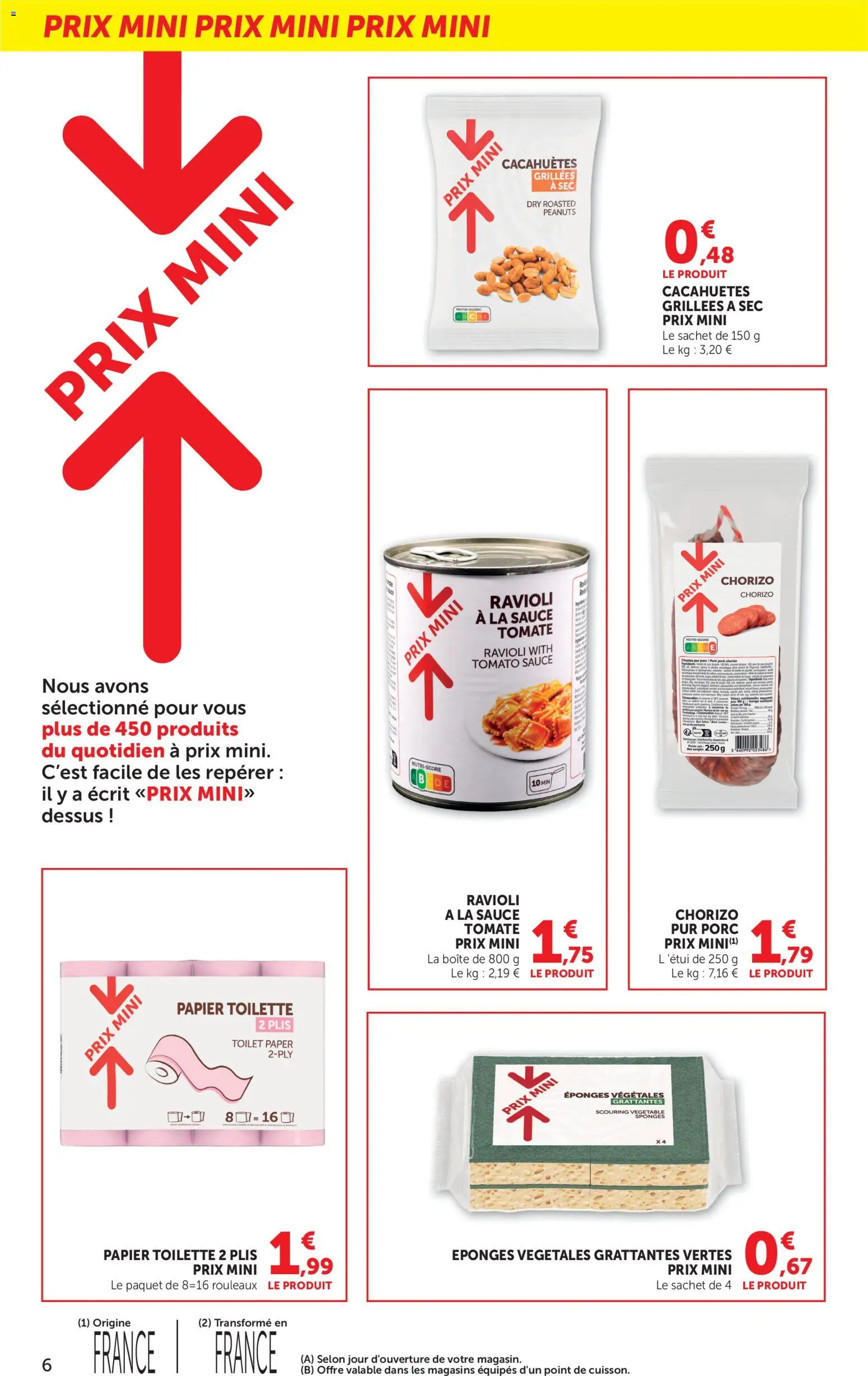 {H1} | Page: 6 | Produits: Chorizo, Papier toilette, Porc