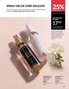 Ofertele Avon valabile de la 01.01.2026 | Pagină: 103 | Produse: Trandafir, Body, Parfum