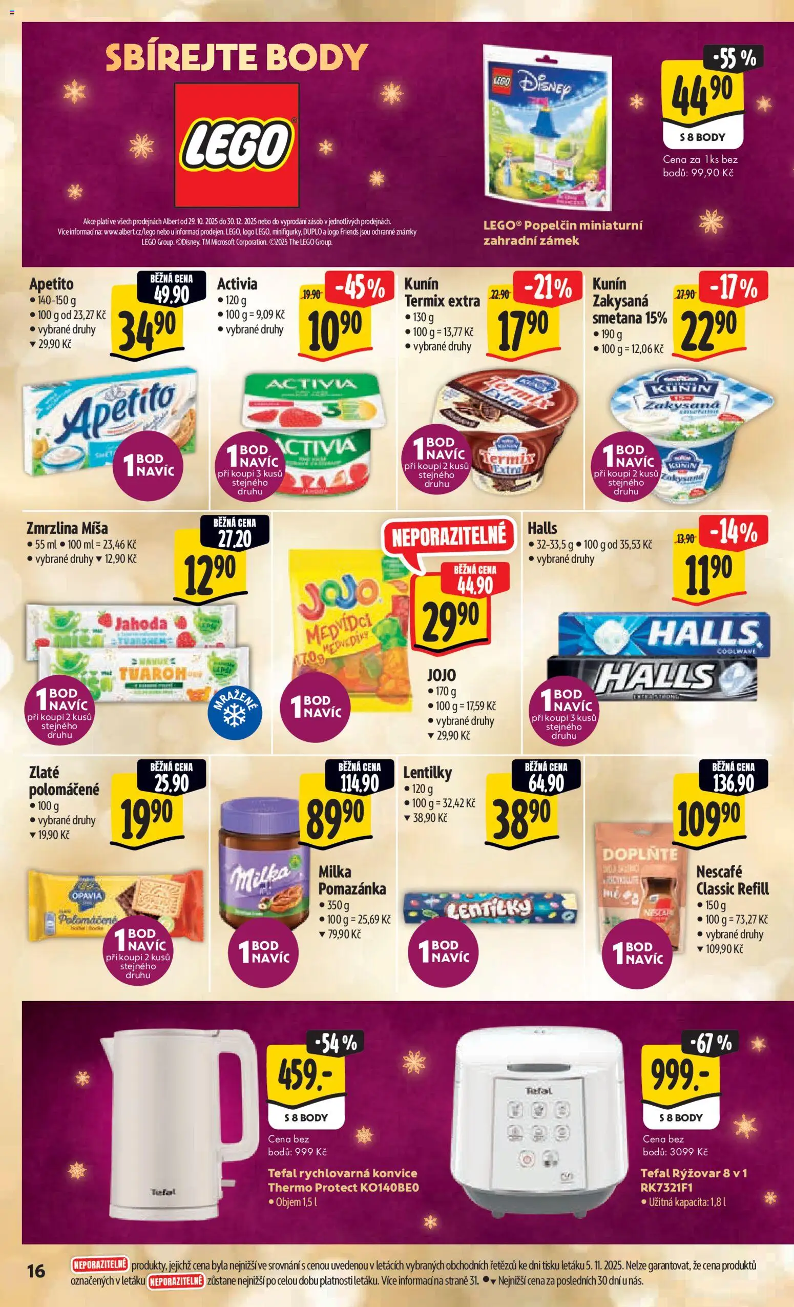 Albert Black Friday od 12.11.2025 | Strana: 25 | Produkty: Jojo, LEGO, Milka, Konvice