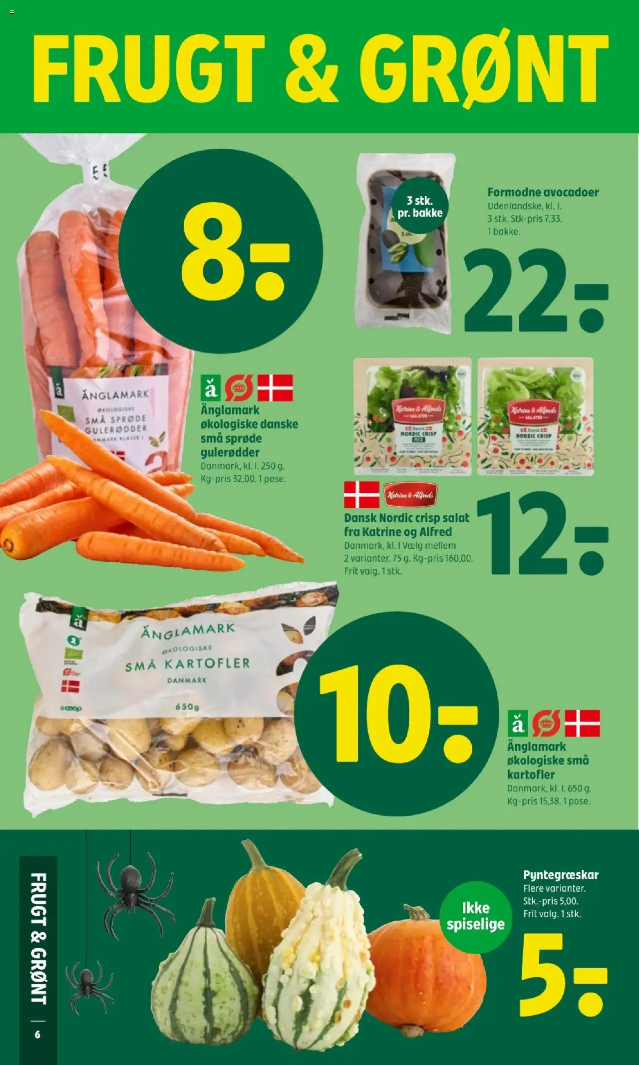 Coop 365 tilbudsavis – gyldig fra 16.10.2025 | Side: 8 | Produkter: Gulerødder, Salat, Kartofler