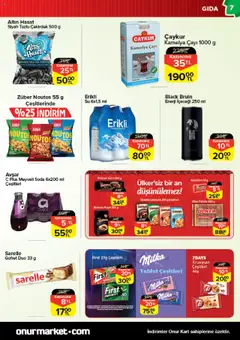 Onur Market Katalog - 10.07.2025 tarihinden itibaren geçerlidir | Sayfa: 7 | Ürünler: Gofret, Su, Tablet, Enerji içeceği