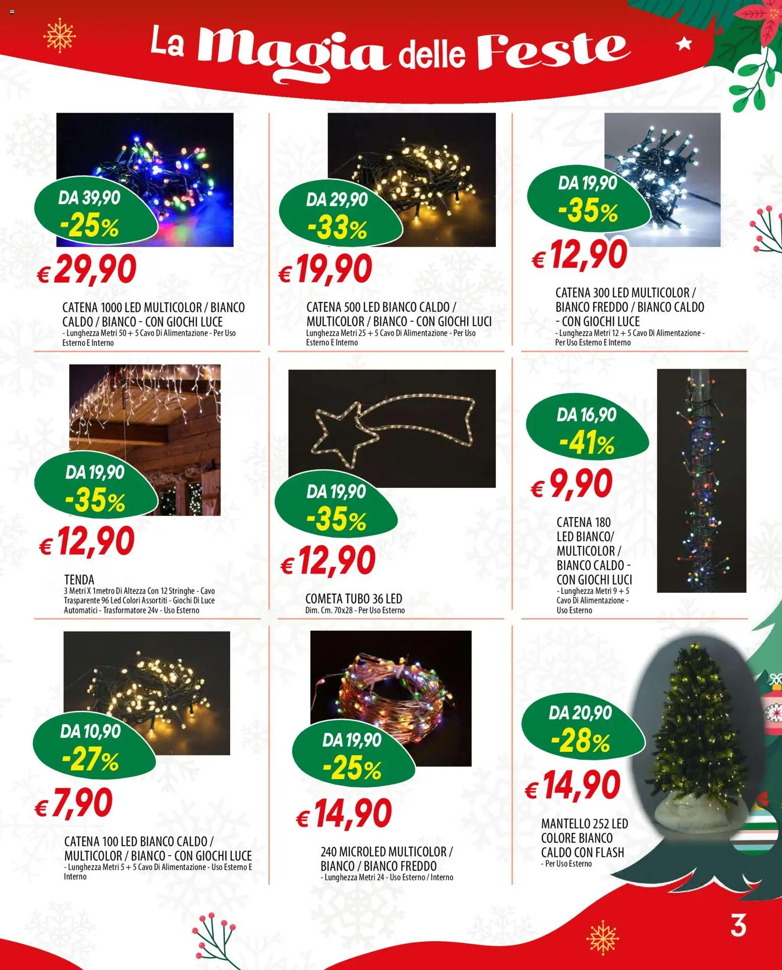 Volantino Galassia del 13.11.2025 | Pagina: 3 | Prodotti: Tenda, Tubo, Cavo