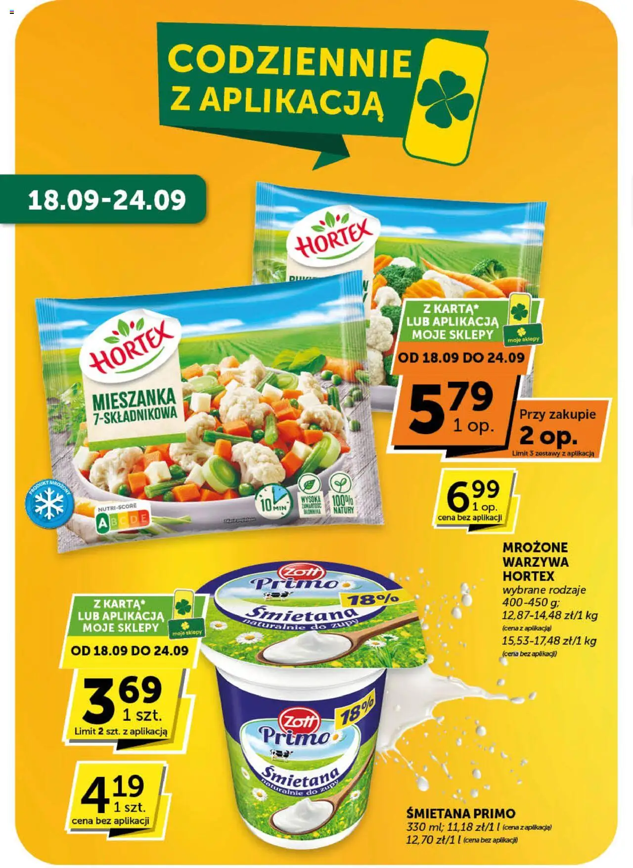Groszek Gazetka od 18.09.2025 | Strona: 6 | Produkty: Śmietana, Warzywa