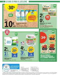 E.Leclerc - Prévisualisation de LAIT UHT MAXI FORMAT BIO, 10 x 1 L (10 L). Lait écrémé UHT Bio 0% Mat Gr valide à partir de 24.02.2026 | Page: 4