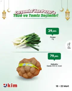 18.03.2026 tarihinden itibaren geçerli olan Kim Market kataloğu önizlemesi | Sayfa: 4