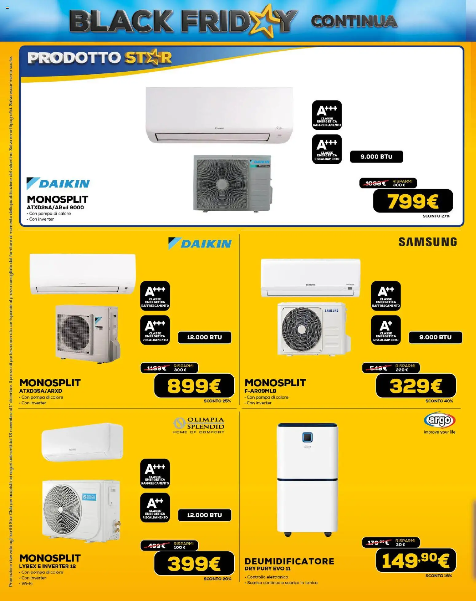 Volantino Euronics del 13.11.2025 | Pagina: 30 | Prodotti: Deumidificatore, Tanica, Samsung