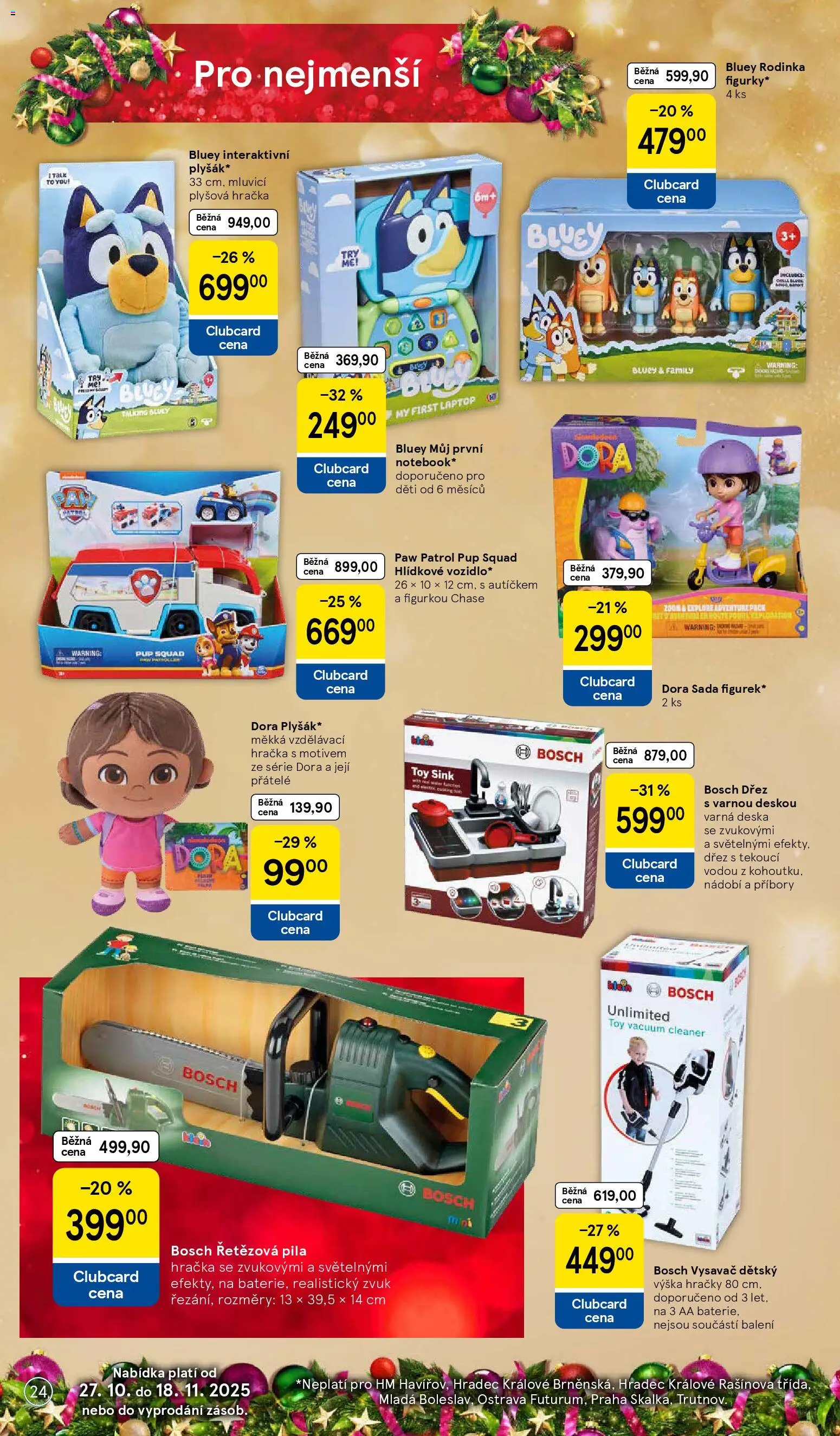 Tesco katalog od 27.10.2025 | Strana: 24 | Produkty: Nádobí, Dřez, Varná deska, Vysavač