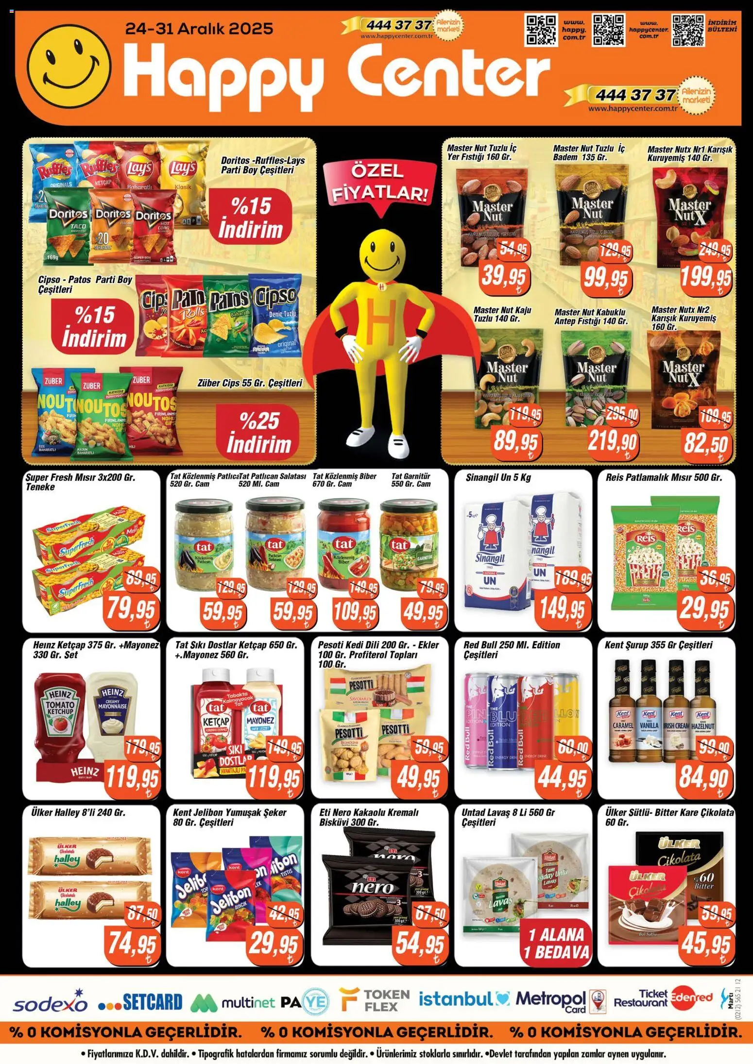Happy Center Katalog - 24.12.2025 tarihinden itibaren geçerlidir | Sayfa: 5 | Ürünler: Şeker, Ketçap, Yer fıstığı, Mısır