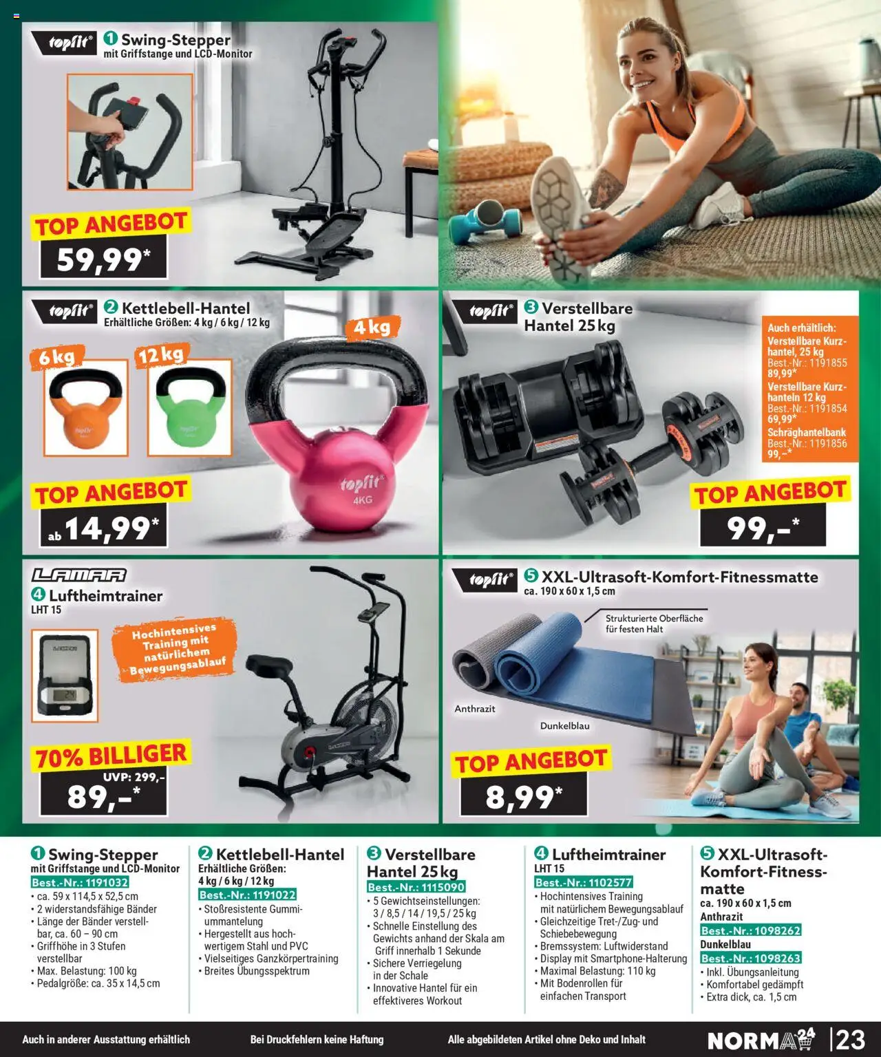 Norma Bestellmagazin  gültig ab 01.10.2025 | Seite: 23