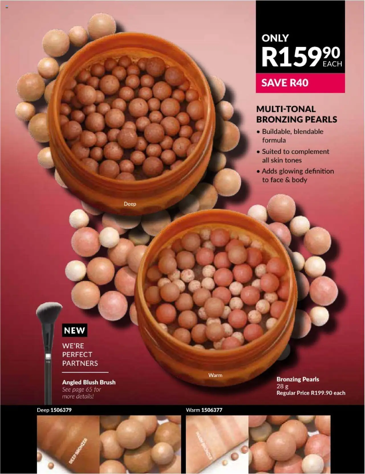 AVON Catalogue  │ valid from 01.08.2025 | Page: 17 | Products: Bronzing pearls, Blush, Brush
