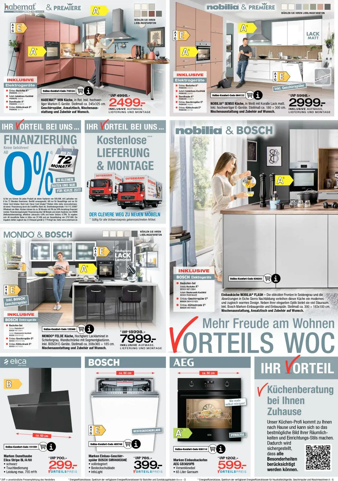 Ostermann Prospekt 	 - gültig ab dem 02.08.2025 | Seite: 10 | Produkte: Bosch, Geschirrspüler, Einbauküche, Kuchen