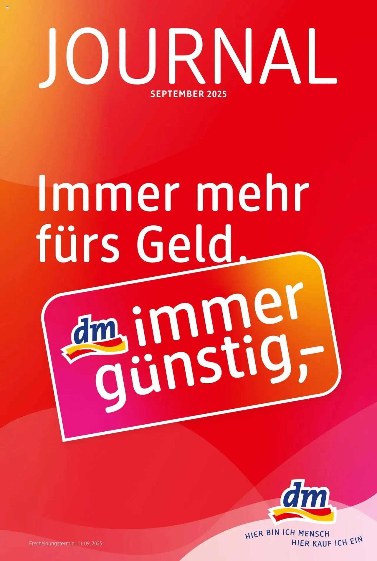 dm drogerie Journal Septembert 2025 gültig ab 09.09.2025 | Seite: 1