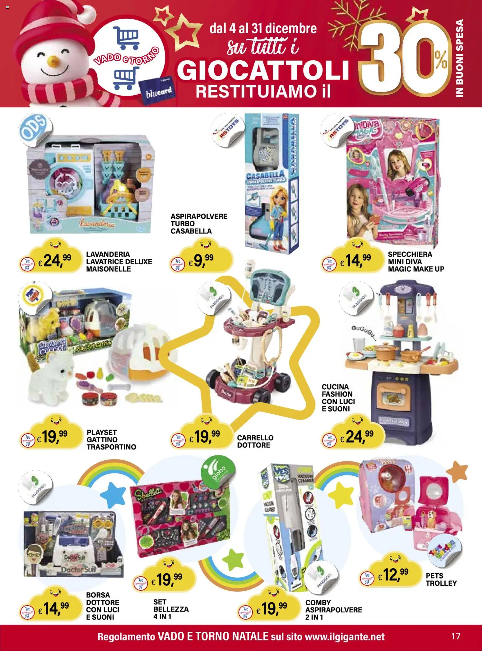 Volantino Il Gigante del 04.12.2025 | Pagina: 17 | Prodotti: Lavatrice, Carrello, Borsa, Trolley