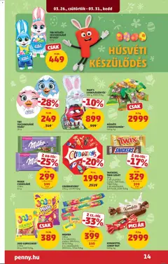 MILKA CSOKOLÁDÉ, Milka csokoládé, 2-féle, 45 g - amely érvényes a következő dátumtól: 26.03.2026 | Oldal: 18