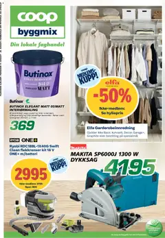 Forhåndsvisning av Coop Byggmix kundeavis gyldig fra 17.08.2025