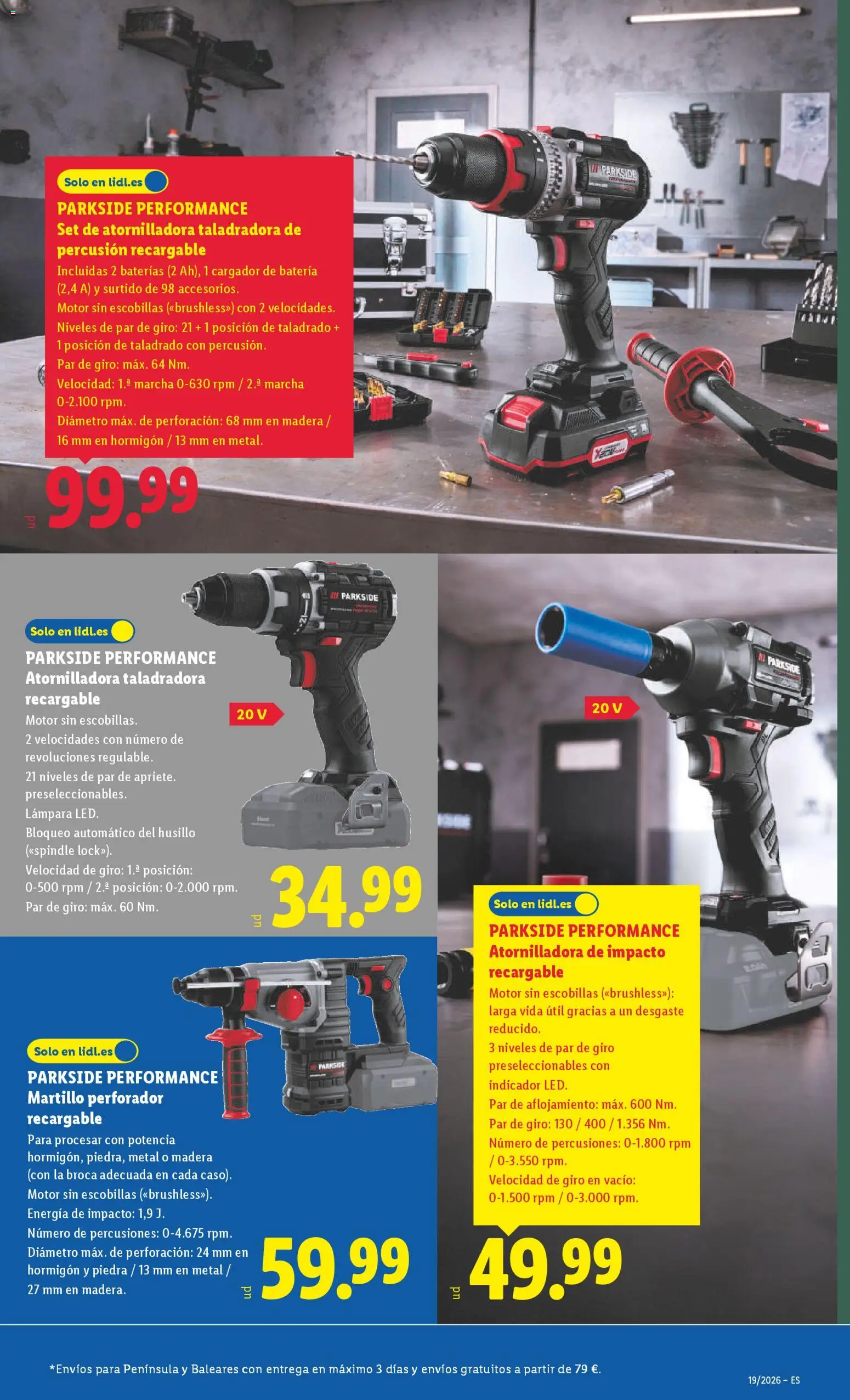 Lidl folleto de bazar │ válido desde el 04.05.2026 | Página: 3 | Productos: Batería, Lámpara