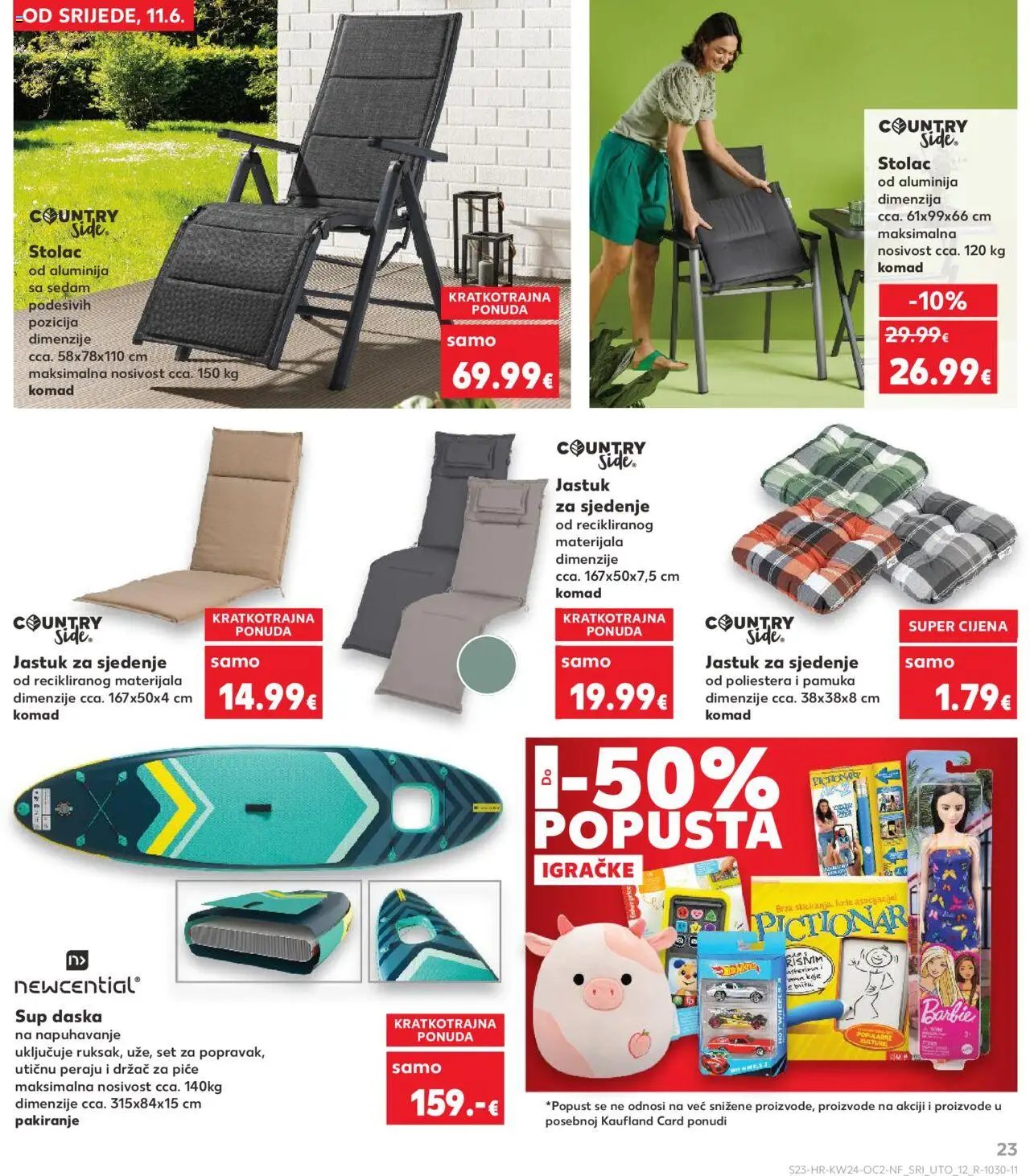 Kaufland HR akciós ujság - amely érvényes a következő dátumtól: 11.06.2025 | Oldal: 23