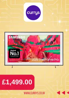 Preview of Currys PC World - Black Friday valid from 03.11.2025 | Page: 4 | Products: samsung TV, Samsung, TV
