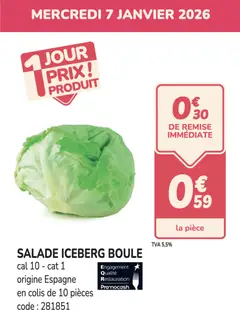Promocash - Prévisualisation de Promocash Promo salade valide à partir de 07.01.2026