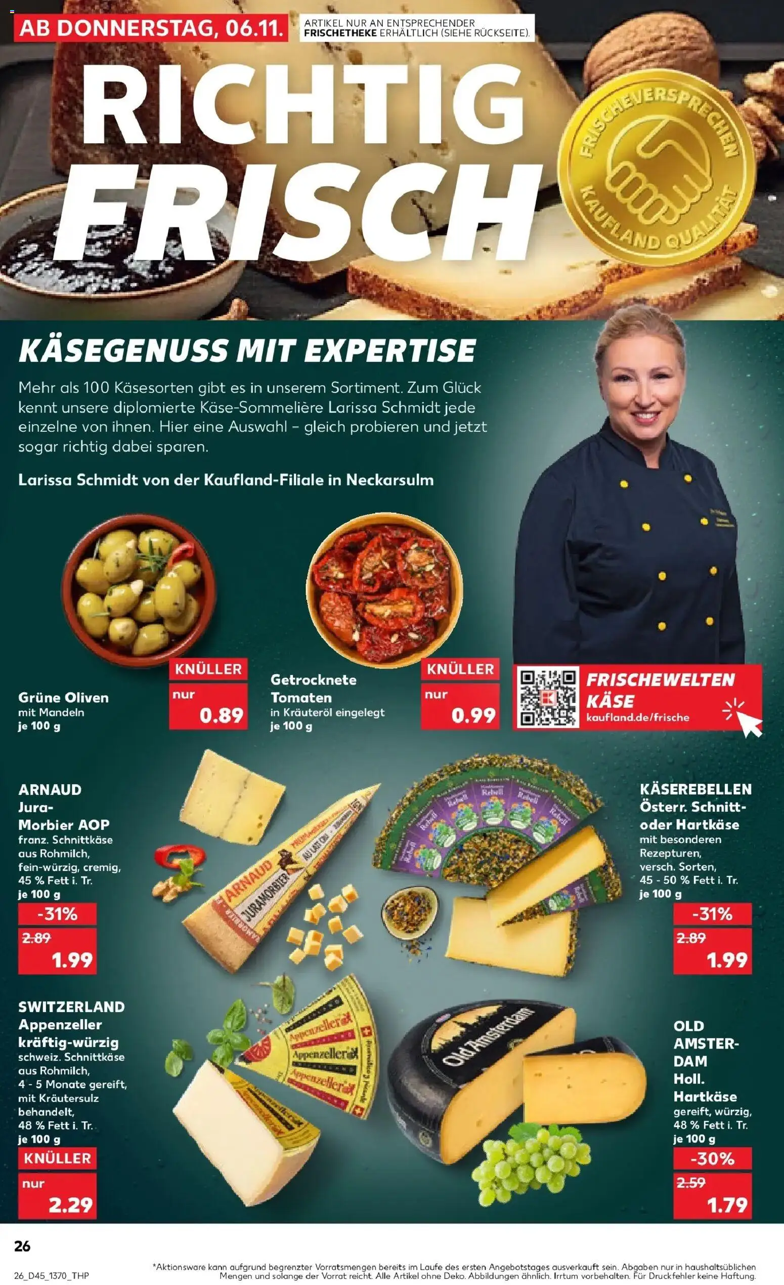 Kaufland prospekt Witten	 – gültig ab 10.11.2025 | Seite: 26 | Produkte: Jura, Käse, Tomaten, Mandeln