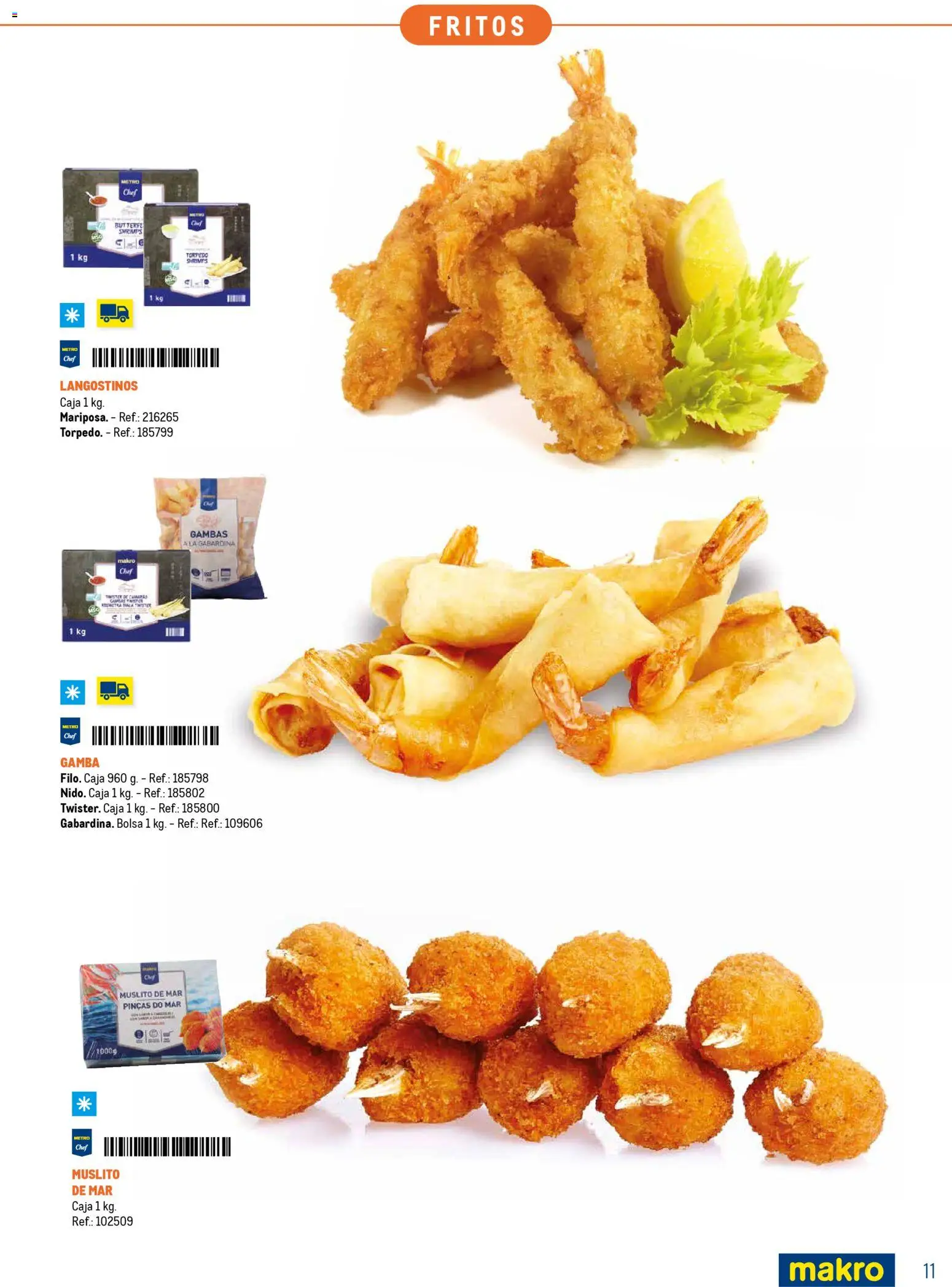 Makro Especial Catering Canarias │ válido desde el 16.03.2026 | Página: 11 | Productos: Bolsa, Caja, Gamba