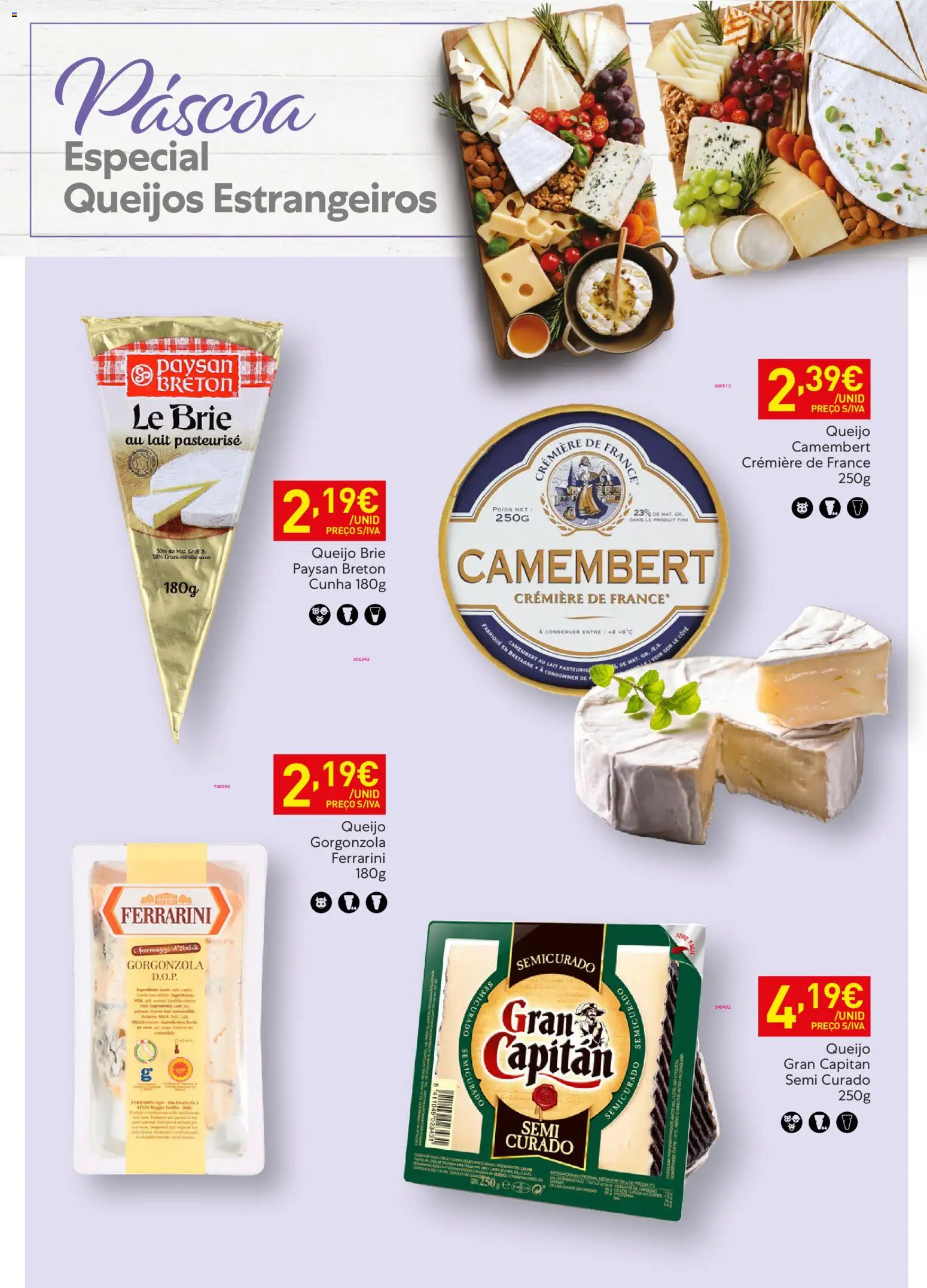 Recheio Horeca │ válido de 17.03.2026 | Página: 17 | Produtos: Queijo