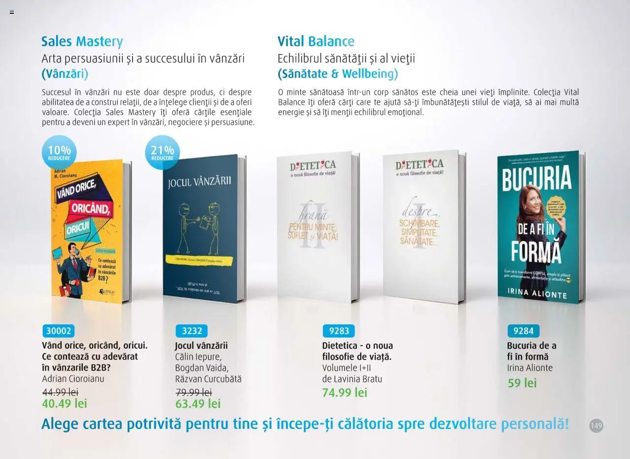 Noul catalog Life Care – valabil de la 01.10.2025 | Pagină: 151 | Produse: Top, Cărți