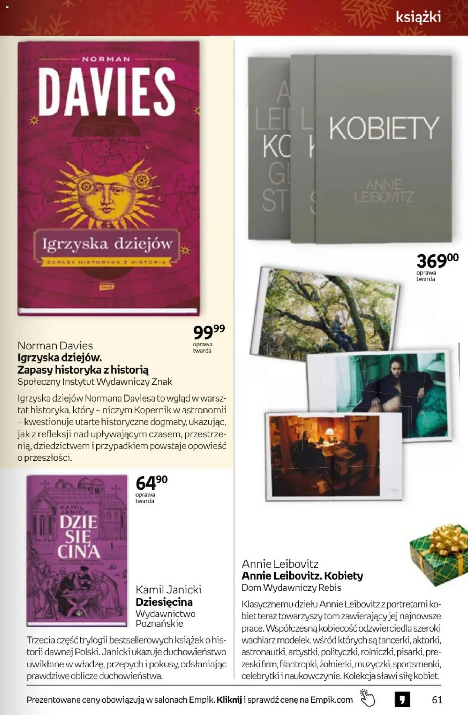 Empik promocje - Tom kultury Książki od 10.12.2025 | Strona: 61 | Produkty: Książki