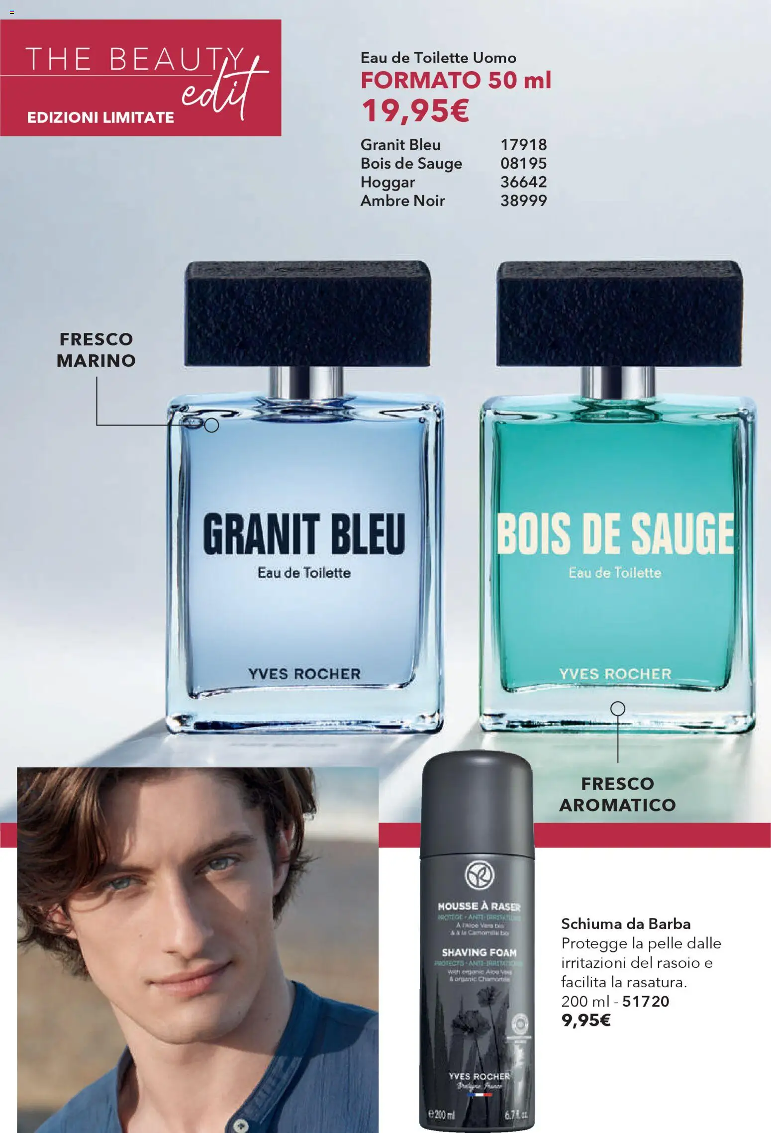 Volantino Yves Rocher del 16.12.2025 | Pagina: 10 | Prodotti: Schiuma da barba, Rasoio, The