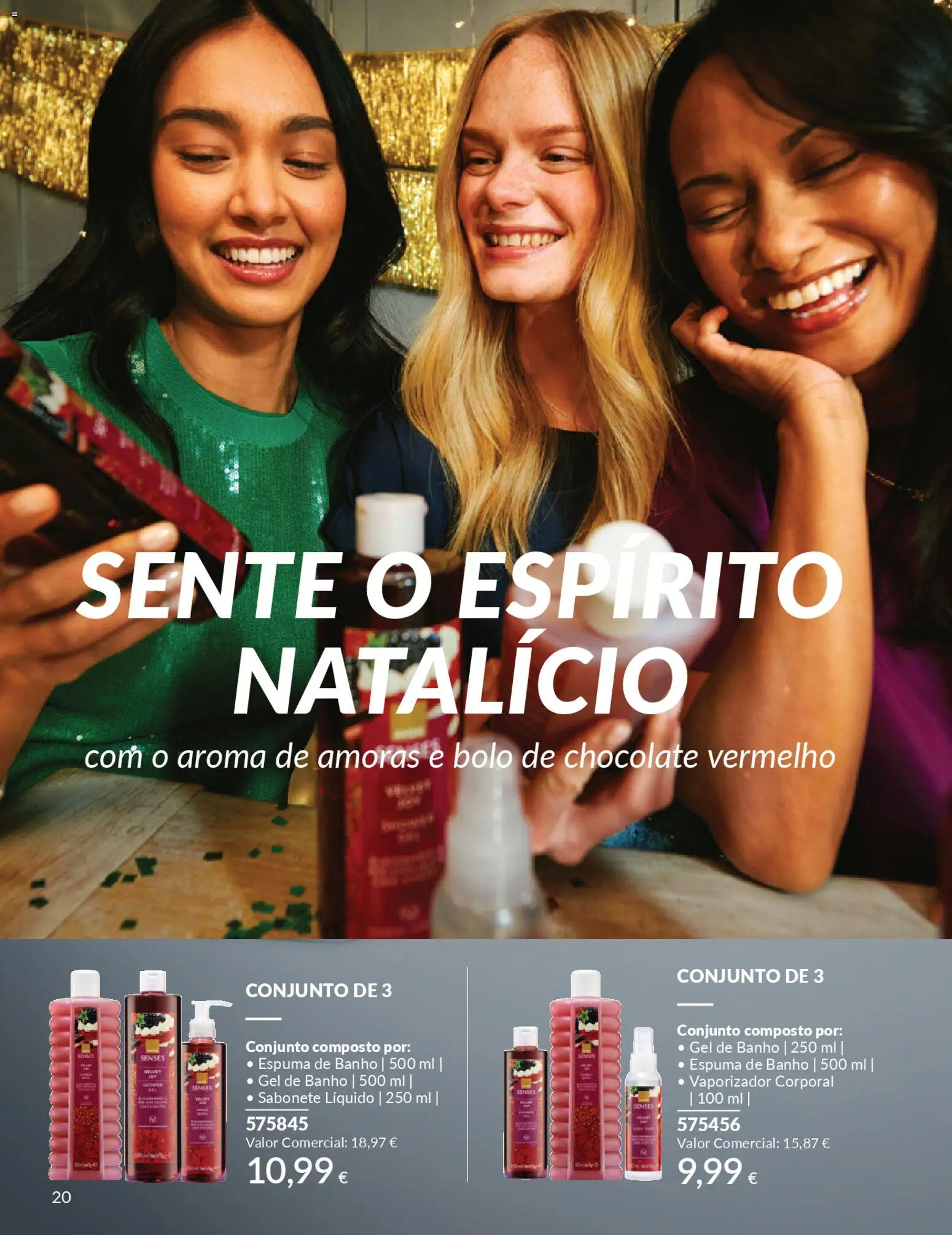 Catálogo Avon Campanha 12 │ válido de 01.12.2025 | Página: 20 | Produtos: Sabonete líquido, Sabonete, Chocolate, Amoras