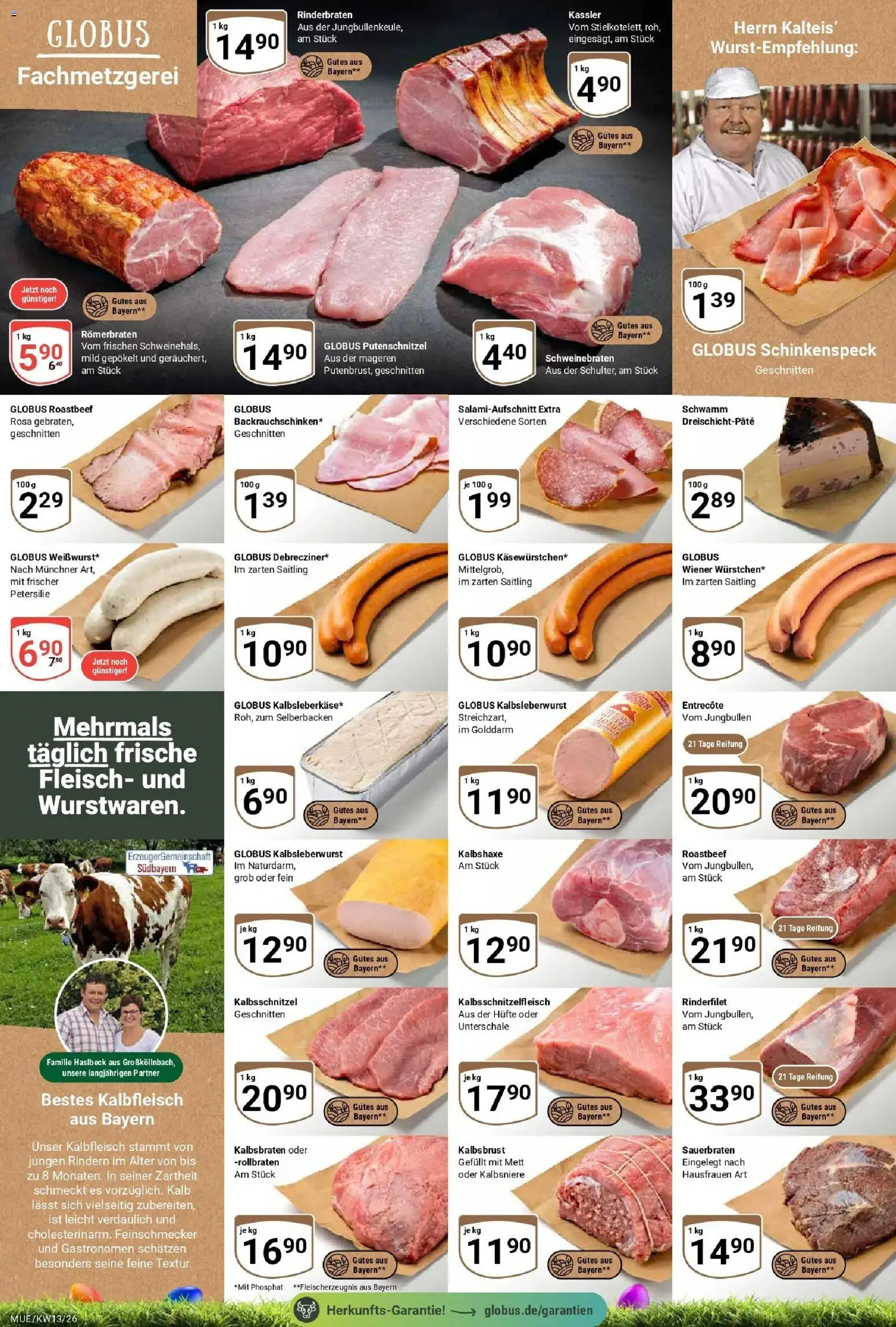 Globus prospekt Mühldorf	 – gültig ab 23.03.2026 | Seite: 8 | Produkte: Entrecote, Roastbeef, Petersilie, Fleisch