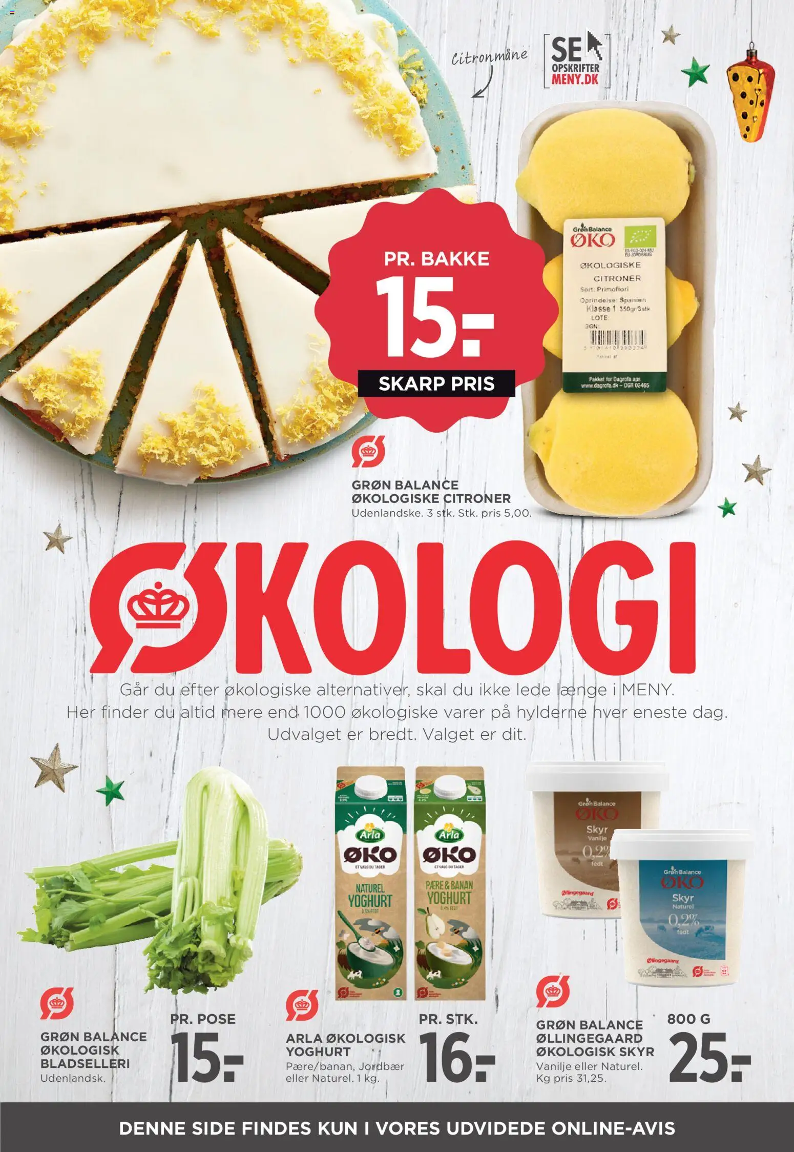 Meny tilbudsavis – gyldig fra 19.12.2025 | Side: 20 | Produkter: Yoghurt, Skyr, Citroner, Vanilje