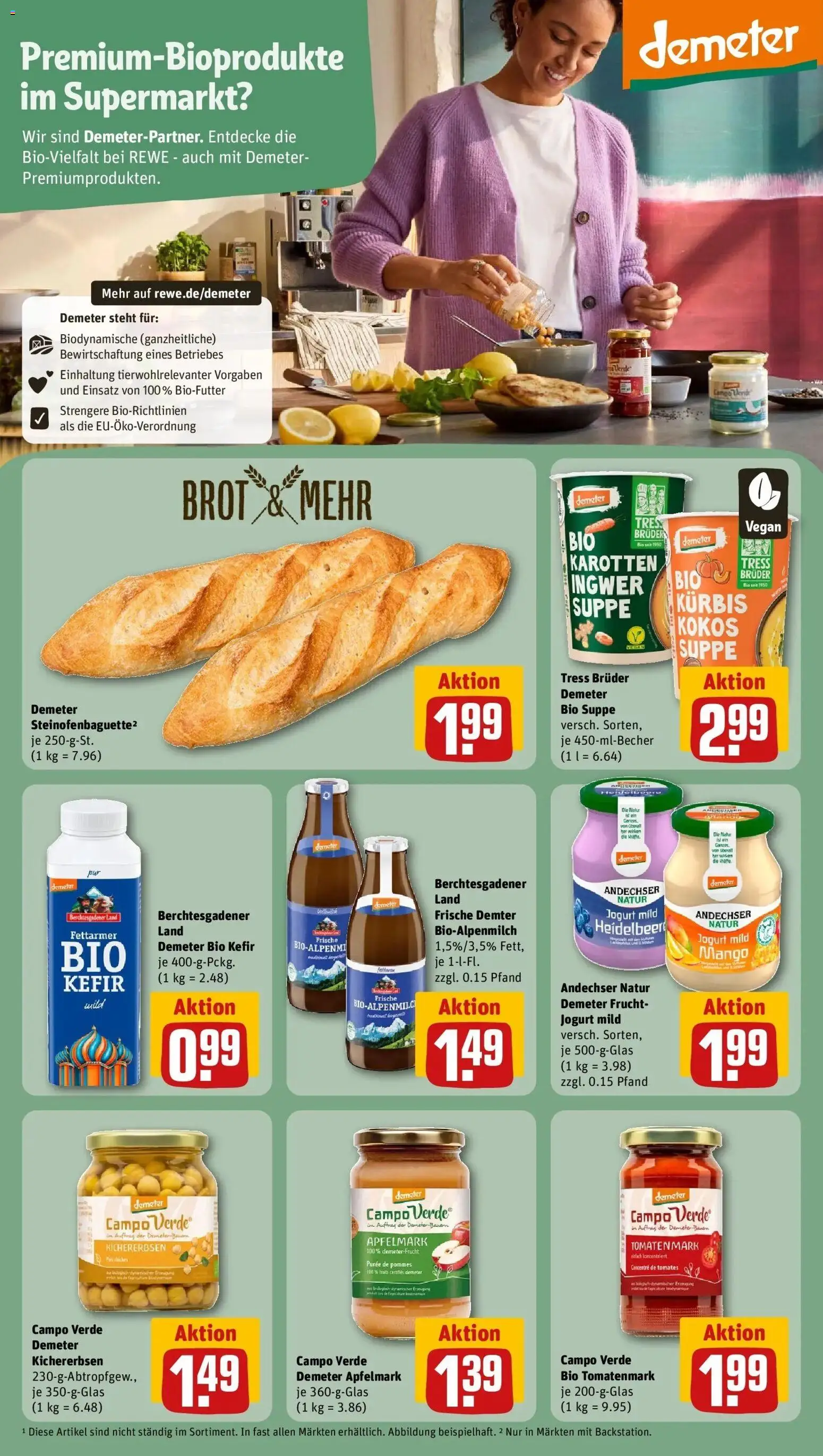 Rewe Prospekt Scheyern	 – gültig ab 09.03.2026 | Seite: 23 | Produkte: Pommes, Apple, Kürbis, Brot