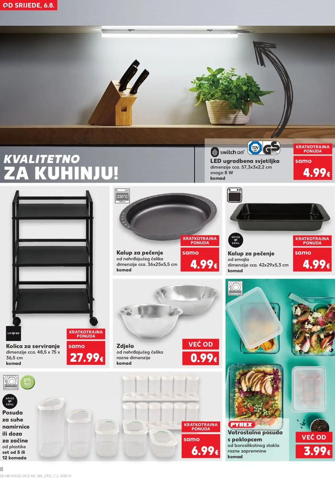 Kaufland katalog | vrijedi od 06.08.2025 | Stranica: 8 | Proizvodi: Svjetiljka, Perilica posuđa, Zdjela, Pećnica