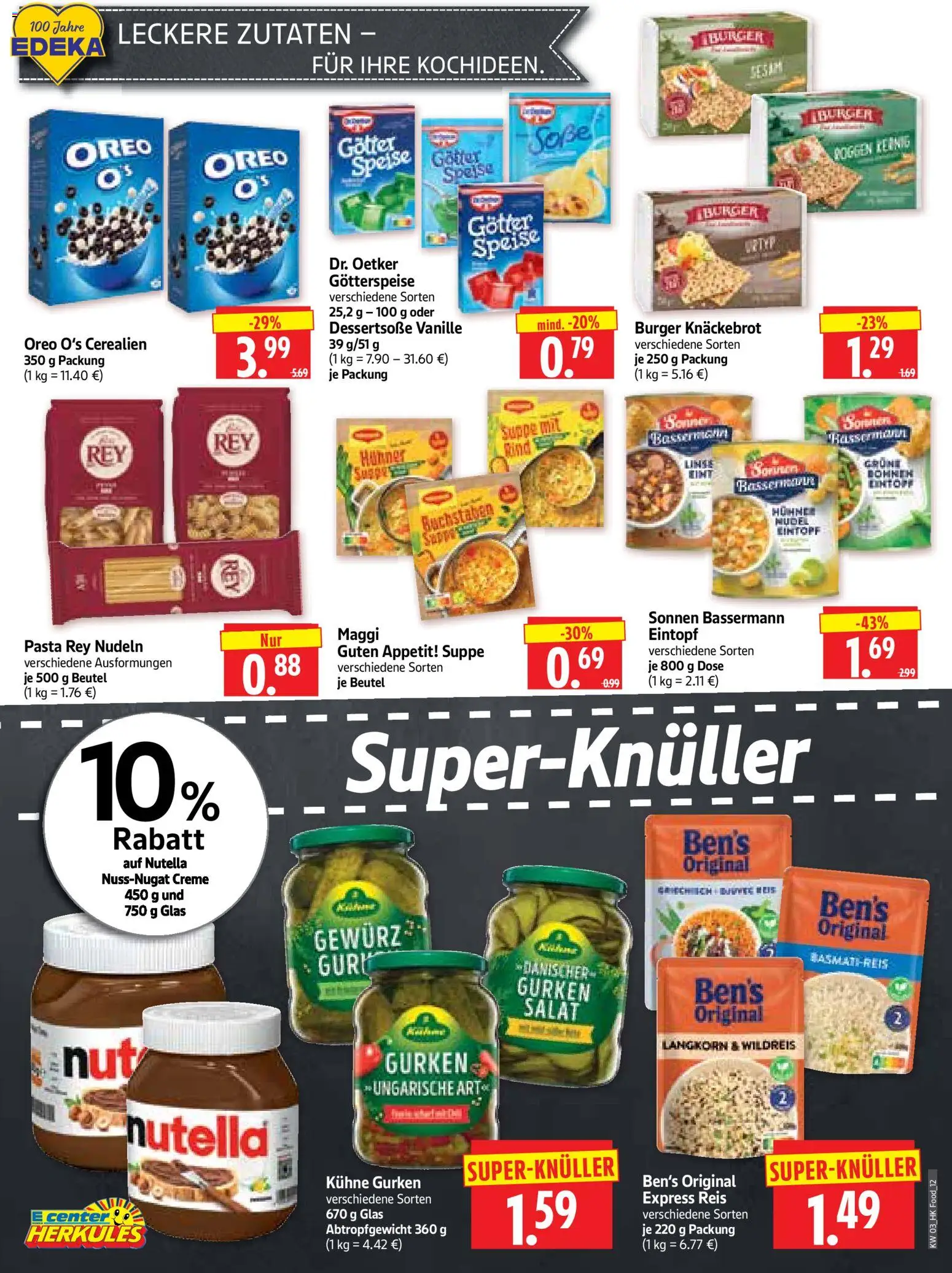 HERKULES Prospekt 	 – gültig ab 12.01.2026 | Seite: 12 | Produkte: Maggi, Pasta, Reis, Nudeln
