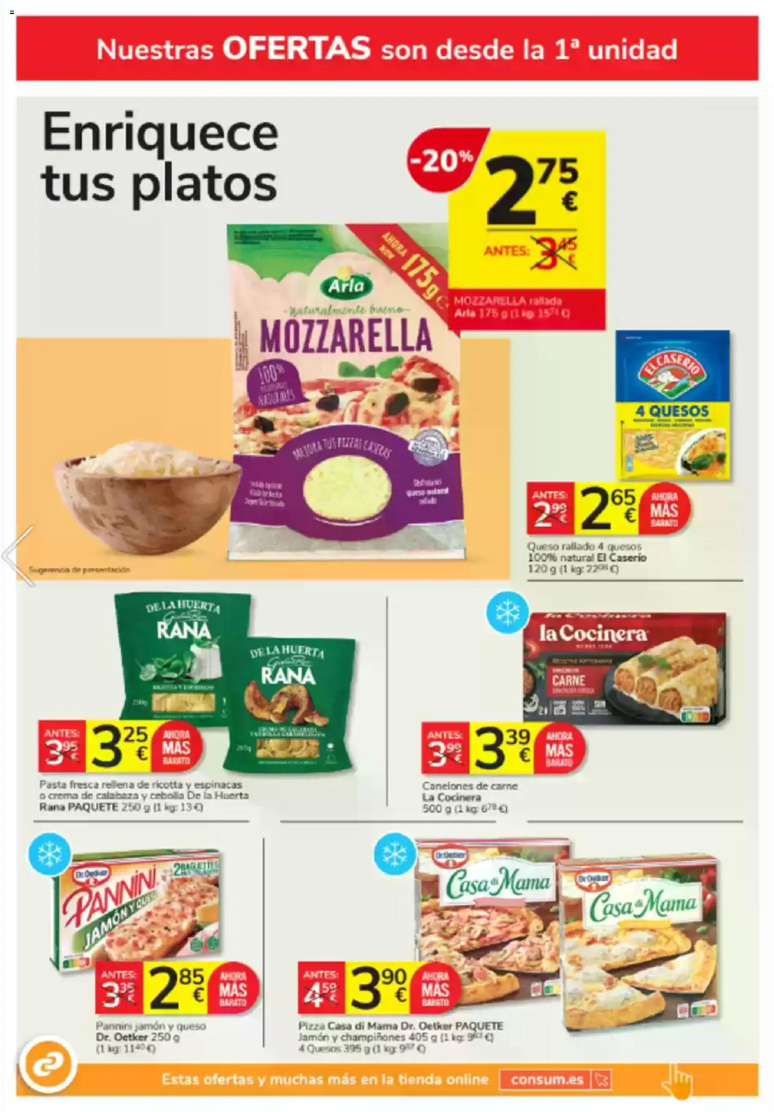 Consum folleto │ válido desde el 20.11.2025 | Página: 12 | Productos: Πράσινο τσάι, Queso rallado, Pasta, Παγωμένο τσάι