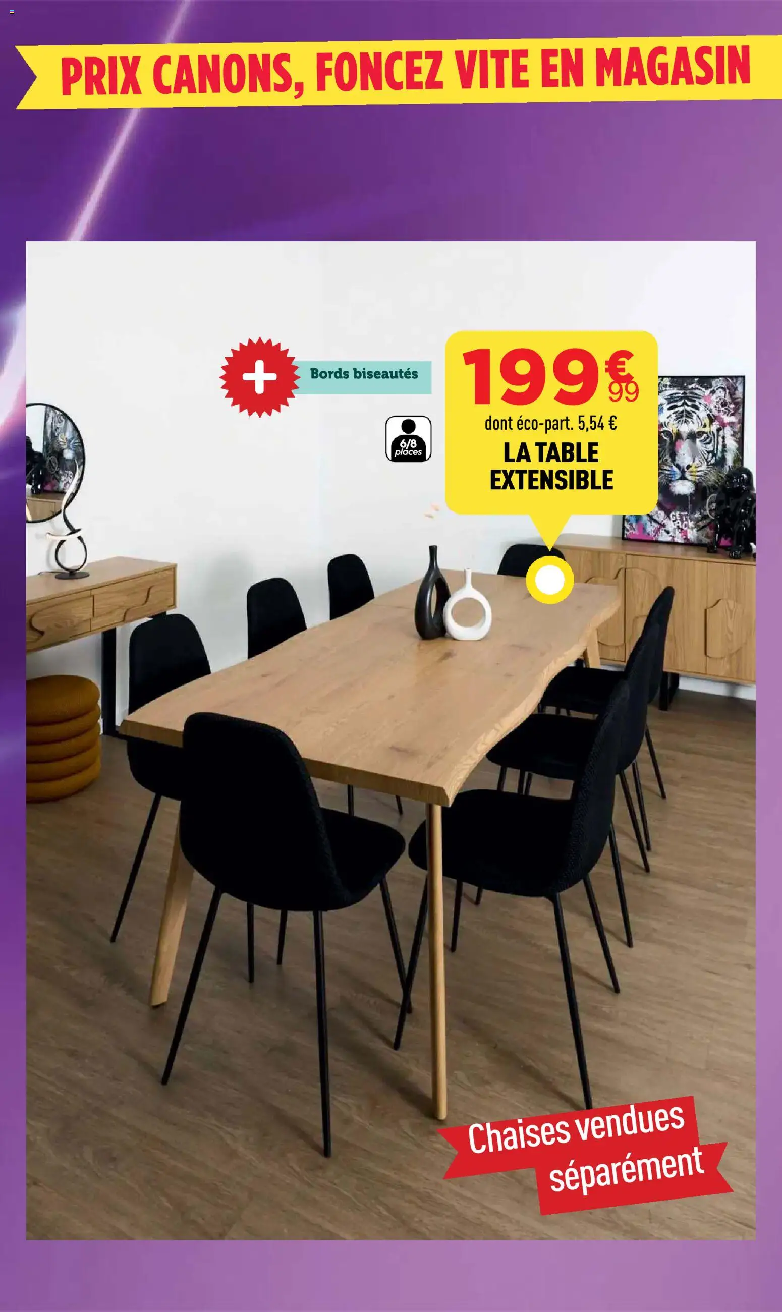 {H1} | Page: 18 | Produits: Table extensible, Table